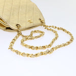 Chanel Matelasse Chain Shoulder Bag Leather Gold CC Auth 53015A