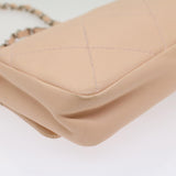 Chanel Matelasse Chain Shoulder Bag Leather Pink CC Auth 53097