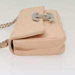 Chanel Matelasse Chain Shoulder Bag Leather Pink CC Auth 53097