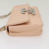 Chanel Matelasse Chain Shoulder Bag Leather Pink CC Auth 53097