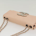 Chanel Matelasse Chain Shoulder Bag Leather Pink CC Auth 53097