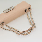 Chanel Matelasse Chain Shoulder Bag Leather Pink CC Auth 53097