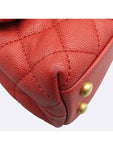A92990 Red Caviar Coco Handle Small Gold Plated Flap Lizard Burgundy Cross Strap 2WAY Chanel