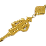 Chanel Mademoiselle Chain Pendant Necklace Gold