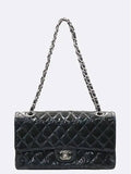 A01112 Classic Patent Medium M Size Flap Chain Shoulder Bag Chanel