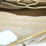 Chanel Matelasse Chain Shoulder Bag Patent leather Yellow CC Auth 58350A