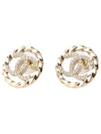 ABA208 CC logo crystal round earrings 33778 1 Chanel