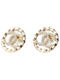 ABA208 CC logo crystal round earrings 33778 1 Chanel