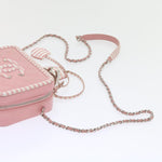 Chanel Matelasse Chain Shoulder Bag Caviar Skin Wine Red CC Auth 59605A