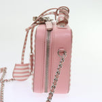 Chanel Matelasse Chain Shoulder Bag Caviar Skin Wine Red CC Auth 59605A