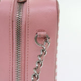 Chanel Matelasse Chain Shoulder Bag Caviar Skin Wine Red CC Auth 59605A