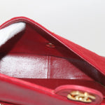 Chanel Matelasse Chain Shoulder Bag Canvas Red CC Auth 59869A