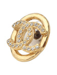 AB8945 CC logo crystal oval earrings 33778 2 Chanel
