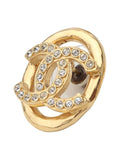 AB8945 CC logo crystal oval earrings 33778 2 Chanel