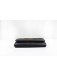 19 flap medium wallet lambskin black gold plated 30th unit AP0953 Chanel