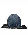 A94485 Navy Vintage Silver Gabriel Small Chain Backpack Chanel