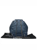 A94485 Navy Vintage Silver Gabriel Small Chain Backpack Chanel