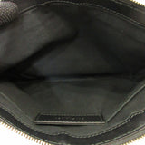 balenciaga Denim Canvas Leather Clutch Bag