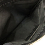 balenciaga Denim Canvas Leather Clutch Bag