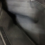 balenciaga Denim Canvas Leather Clutch Bag