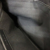balenciaga Denim Canvas Leather Clutch Bag