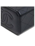 AP3459 Black Lambskin Mini Vanity Chain Cross Bag Chanel