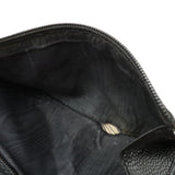 Chanel Long Zip Wallet in Black Caviar Leather A13228