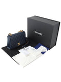 AS2639 Triple Pearl Chain Turnlock Flap Shoulder Bag Department Store Invoice 33802 Chanel