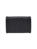 A80603 Black Caviar Skin Boy Chevron Card Business Holder Chanel