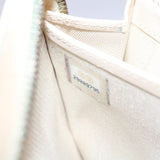 Chanel Long Wallet Caviar Skin White CC Auth 65288