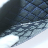 Chanel Matelasse Chain Shoulder Bag Leather Navy CC Auth 65588