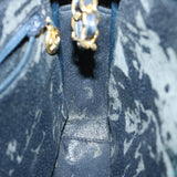 Chanel Matelasse Chain Shoulder Bag Leather Navy CC Auth 65588