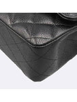 A01112 Caviar Classic Medium M Size Flap Chain Shoulder Bag Chanel