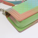 Chanel Matelasse Boy  Shoulder Bag Caviar Skin Multicolor CC Auth 66965S