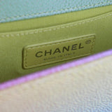 Chanel Matelasse Boy  Shoulder Bag Caviar Skin Multicolor CC Auth 66965S
