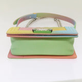 Chanel Matelasse Boy  Shoulder Bag Caviar Skin Multicolor CC Auth 66965S