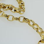 Chanel Matelasse Chain Shoulder Bag Satin Gold CC Auth 67057A