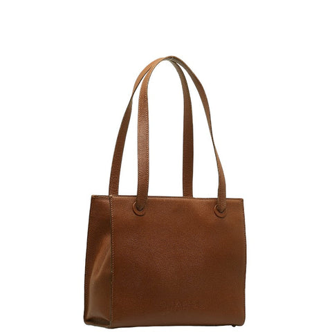 Chanel logo toast bag brown leather ladies Chanel toast bag
