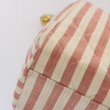Chanel Matelasse Chain Shoulder Bag Canvas White Red CC Auth 69059SA