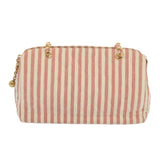 Chanel Matelasse Chain Shoulder Bag Canvas White Red CC Auth 69059SA