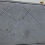 Chanel Matelasse Chain Shoulder Bag Suede Light Blue CC Auth 69060A