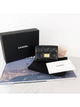 2.55 Vintage Tri-Fold Calfskin Half Wallet Black Chanel