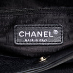 Chanel logo Tasel handbags black leather ladies Chanel