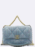 AS1161 Tweed Nineteen 19 Large Flap Shoulder Bag Chanel