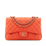 Chanel Matelasse 30 Chain Shoulder Bag Orange