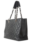 A50995 Caviar Grand Shopping silver shoulder bag 34090K 2 Chanel