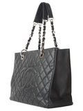 A50995 Caviar Grand Shopping silver shoulder bag 34090K 2 Chanel
