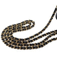 AP2502 Black Caviar Top Handle Tambourine Gold Chain Cross Bag Chanel