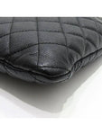 A84407 Boy silver metal large clutch Chanel