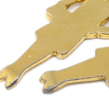 Chanel Mademoiselle Dangle Earrings Clip-On Gold